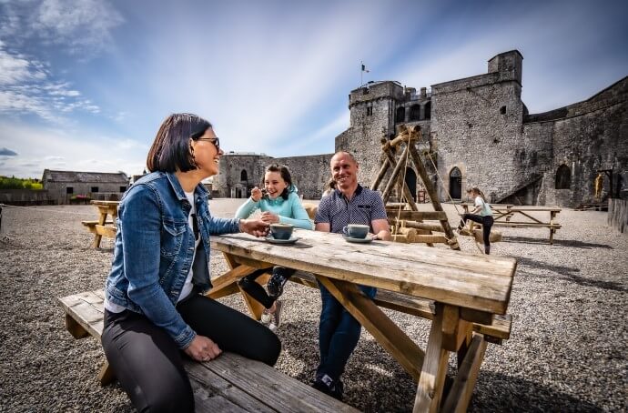 A Family at King John's Castle Limerick