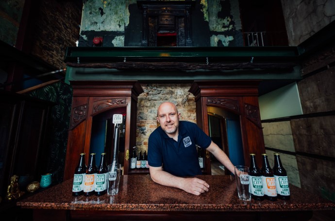 Recieption Steve Behind the Bar-web